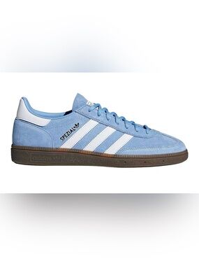 adidas Spezial Men’s Suede Sneakers in Sky Blue with White Stripes